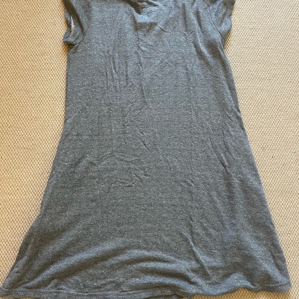 Gray Women's A Line Sweatshirt Dress - large